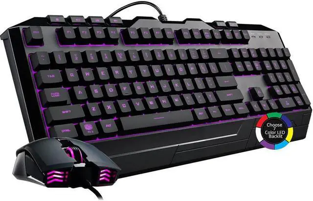 Alt view image 10 of 13 - Devastator 3 Gaming Combo with RGB Keyboard and Mouse Featuring Seven Different LED Color Options By Cooler Master