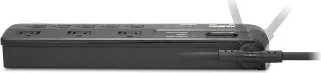 Alt view image 7 of 20 - APC 11-Outlet Surge Protector Power Strip with USB Charging Ports, 2880 Joules, SurgeArrest Home/Office (P11U2)