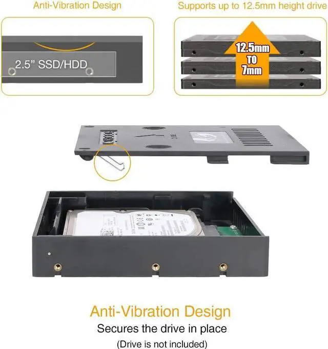 Alt view image 11 of 12 - Icy Dock MB882SP-1S-2B | 2.5" to 3.5" SAS / SATA HDD & SSD Converter / Mount / Kit / Adapter | EZConvert