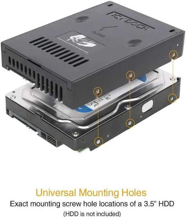 Alt view image 9 of 12 - Icy Dock MB882SP-1S-2B | 2.5" to 3.5" SAS / SATA HDD & SSD Converter / Mount / Kit / Adapter | EZConvert