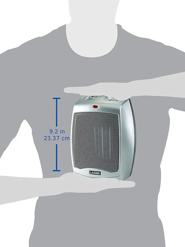 Alt view image 10 of 12 - Lasko 754200 Ceramic Heater with Adjustable Thermostat