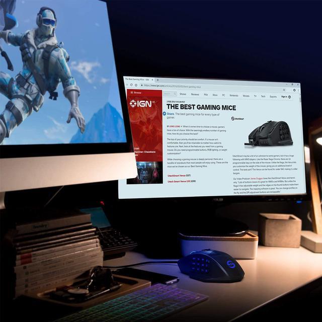 Alt view image 8 of 20 - UtechSmart Venus RGB Gaming Mouse, Wired 16400 DPI High Precision Laser Programmable MMO Computer Gaming Mice