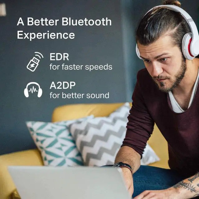 Alt view image 12 of 20 - TP-Link USB Bluetooth Adapter for PC, 4.0 Bluetooth Dongle Receiver Support Windows 10/8.1/8/7/XP for Desktop, Laptop, Mouse, Keyboard, Printers, Headsets, Speakers, PS4/ Xbox Controllers (UB400)