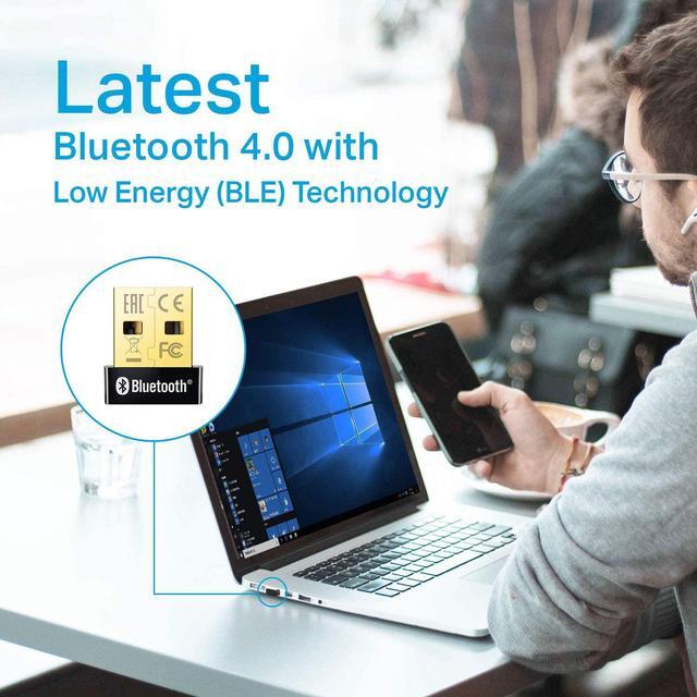 Alt view image 11 of 20 - TP-Link USB Bluetooth Adapter for PC, 4.0 Bluetooth Dongle Receiver Support Windows 10/8.1/8/7/XP for Desktop, Laptop, Mouse, Keyboard, Printers, Headsets, Speakers, PS4/ Xbox Controllers (UB400)