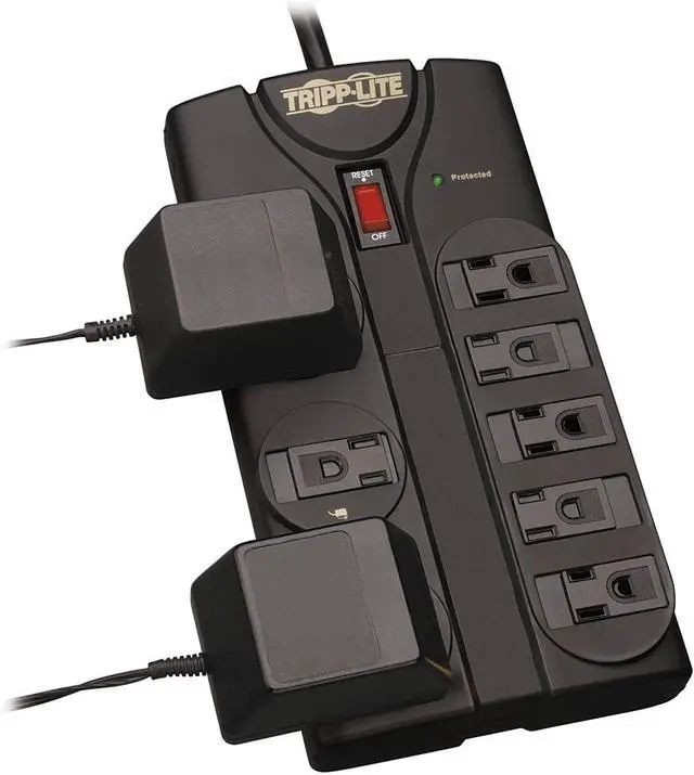 Alt view image 10 of 10 - TRIPP LITE TLP808B 8 Feet 8 Outlets 1440 Joules Surge Protector