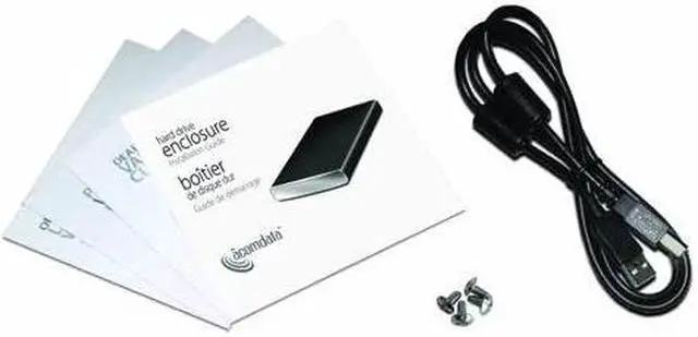 Alt view image 7 of 8 - acomdata HDEXXUP-240 Aluminum 2.5" Black SATA USB 2.0 Enclosure Kit