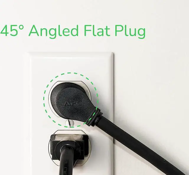 Alt view image 10 of 11 - APC P8VT3 8-Outlet 2770 Joules Surge Protector with Telephone, DSL and Coaxial Protection