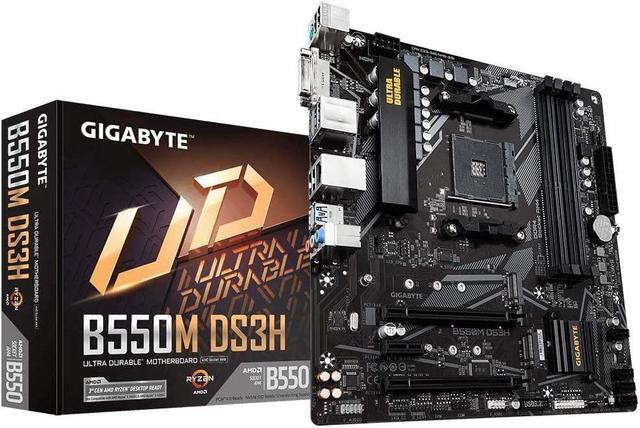 Alt view image 10 of 14 - GIGABYTE B550M DS3H AM4 AMD B550 Micro-ATX Motherboard with Dual M.2, SATA 6Gb/s, USB 3.2 Gen 1, PCIe 4.0