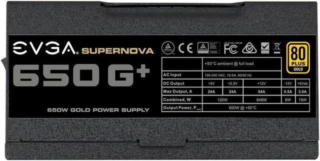 Alt view image 19 of 20 - EVGA SuperNOVA 650 G+, 80 Plus Gold 650W, Fully Modular, FDB Fan, 10 Year Warranty, Includes Power ON Self Tester, Power Supply 120-GP-0650-X1