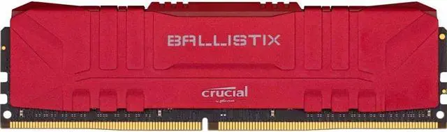 Alt view image 4 of 9 - Crucial Ballistix 3200 MHz DDR4 PC RAM Desktop Gaming Memory Kit 16GB (8GBx2) CL16 BL2K8G32C16U4R (RED)