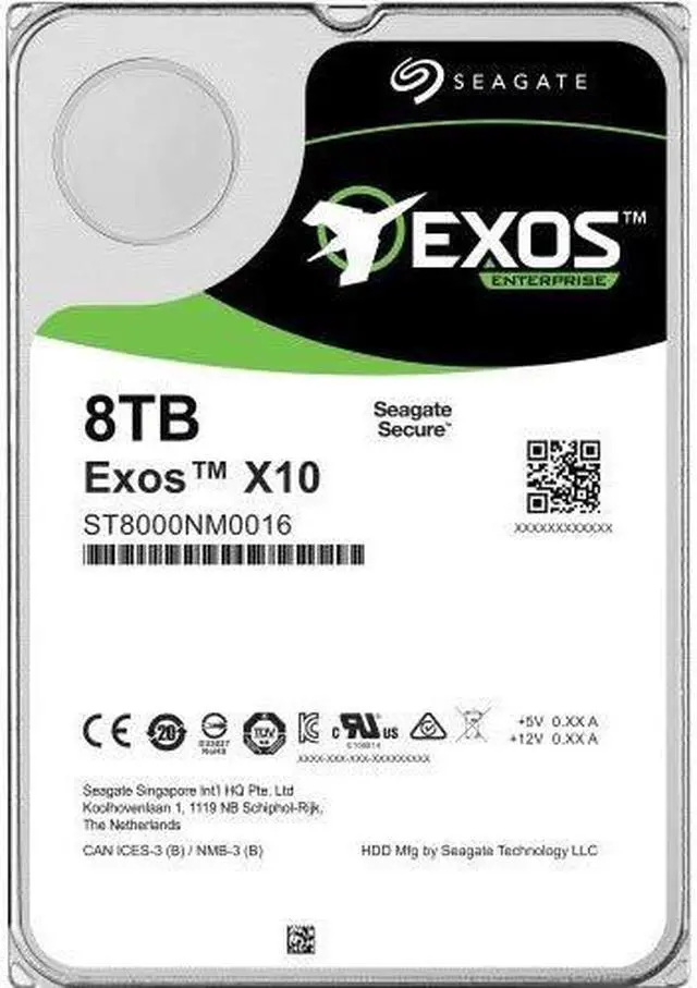 Alt view image 6 of 8 - Seagate Enterprise Capacity 3.5'' HDD 8TB (Helium) 7200 RPM SATA 6Gb/s 256MB Cache Hyperscale 512e Internal Hard Drive ST8000NM0016