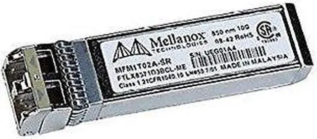 Alt view image 5 of 7 - Mellanox MFM1T02A-SR 10GBase-SR/SW SFP+ Module