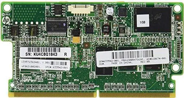 Alt view image 2 of 2 - HPE 631679-B21 1GB P-series Smart Array Flash Backed Write Cache