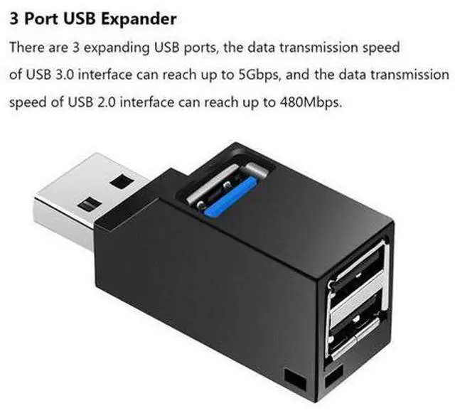 Alt view image 7 of 7 - High Speed 3 Port Usb 3.0 Multi Hub Splitter Expansion Desktop Pc Laptop Adapter Computer Peripherals