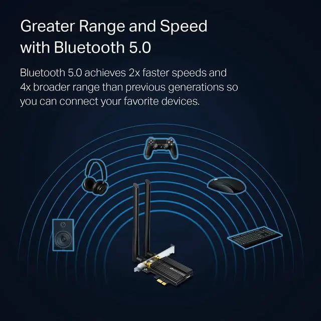 Alt view image 17 of 20 - TP-Link WiFi 6 AX3000 PCIe WiFi Card for PC with Heat Sink (Archer TX50E), Bluetooth 5.0, 802.11AX Dual Band Wireless Adapter with MU-MIMO, Ultra-Low Latency