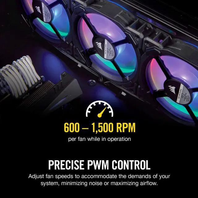 Alt view image 14 of 17 - Corsair LL Series CO-9050073-WW LL140 RGB, 140mm Dual Light Loop RGB LED PWM Fan, Single Pack