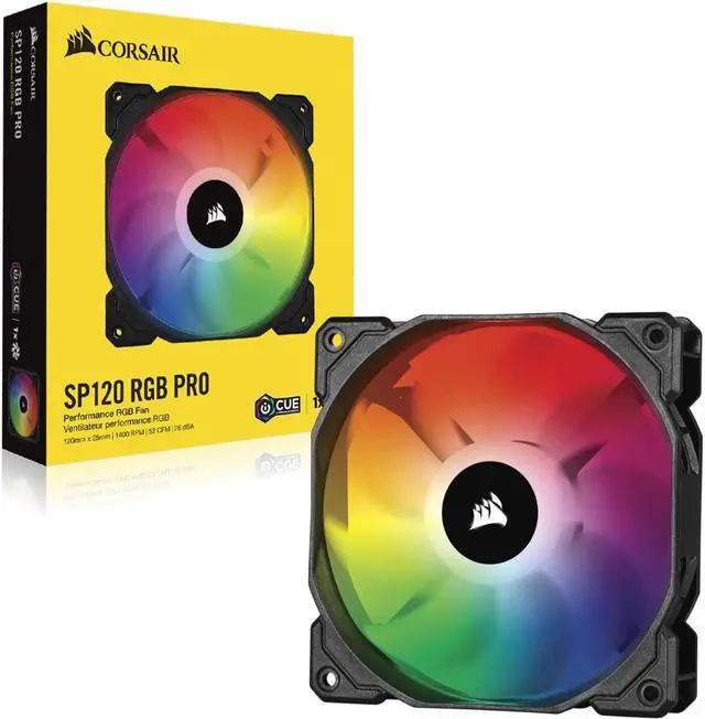 Alt view image 13 of 14 - CORSAIR iCUE SP120 RGB PRO Performance 120mm Fan - CO-9050093-WW