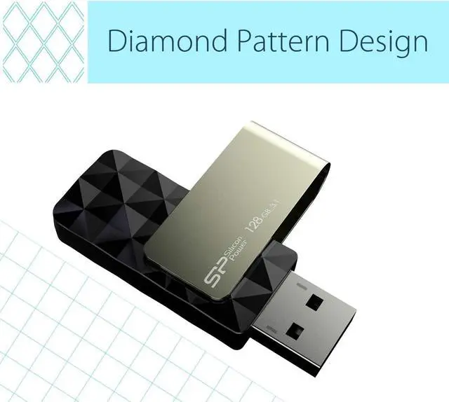 Alt view image 6 of 11 - Silicon Power 128GB Blaze B30 USB 3.0 Flash Drive (SP128GBUF3B30V1K)