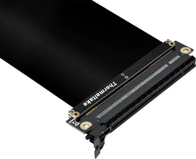 Alt view image 8 of 12 - Thermaltake TT Gaming PCI-E x16 3.0 Black Extender Riser Cable 200mm AC-053-CN1OTN-C1