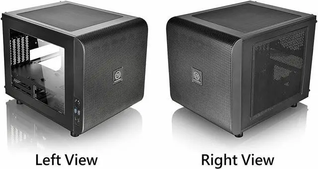 Alt view image 15 of 15 - Thermaltake Core V21 Black Extreme Micro ATX Cube Chassis CA-1D5-00S1WN-00