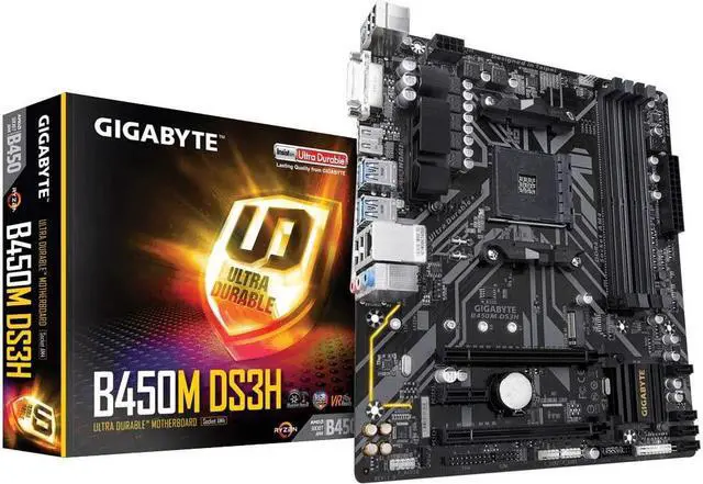 Alt view image 10 of 14 - GIGABYTE B450M DS3H AM4 Micro ATX AMD Motherboard