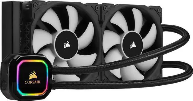 Alt view image 9 of 19 - CORSAIR iCUE H100i RGB PRO XT, 240mm Radiator, Dual 120mm PWM Fans, Software Control, Liquid CPU Cooler, CW-9060043-WW LGA 1700 Compatible