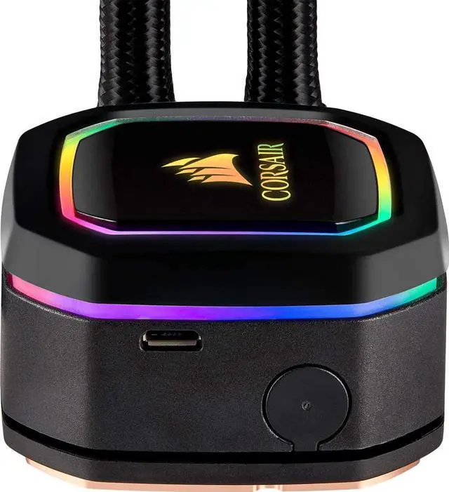 Alt view image 14 of 19 - CORSAIR iCUE H100i RGB PRO XT, 240mm Radiator, Dual 120mm PWM Fans, Software Control, Liquid CPU Cooler, CW-9060043-WW LGA 1700 Compatible