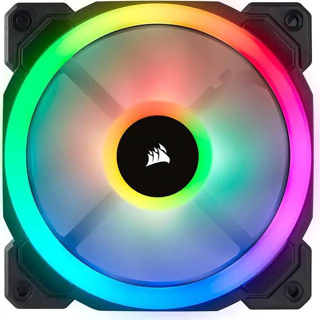 Alt view image 8 of 12 - Corsair LL Series CO-9050071-WW LL120 RGB, 120mm Dual Light Loop RGB LED PWM Fan, Single Pack