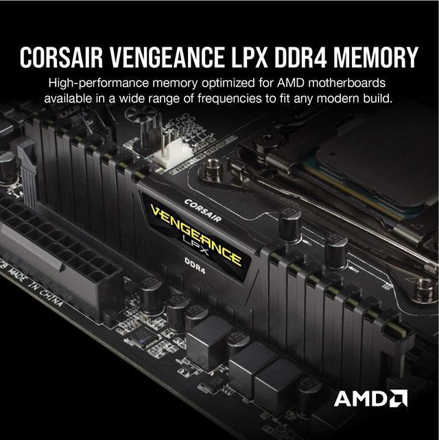 Alt view image 7 of 9 - CORSAIR Vengeance LPX 8GB 288-Pin PC RAM DDR4 2400 (PC4 19200) Desktop Memory Model CMK8GX4M1A2400C16