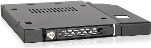 Alt view image 8 of 14 - ICY DOCK MB411SKO-B ToughArmor MB411SKO-B 2.5" SATA/SAS HDD/SSD Rugged Full Metal Mobile Rack for Slim ODD or Slim FDD Bay - With Key Lock