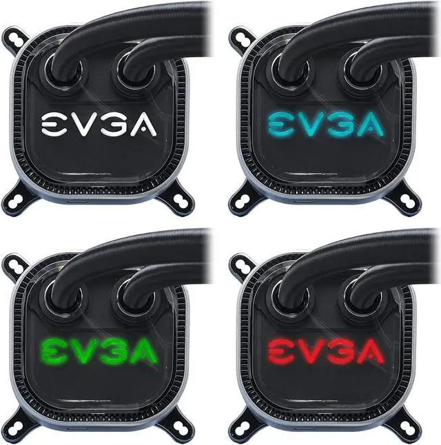 Alt view image 15 of 15 - EVGA CLC 280mm All-In-One RGB LED CPU Liquid Cooler, 2x FX13 140mm PWM Fans, Intel, AMD, 400-HY-CL28-V1 LGA 1700 Compatible