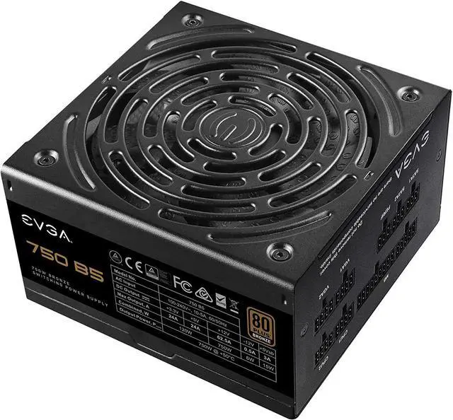 Alt view image 12 of 15 - EVGA 750 B5, 80 Plus BRONZE 750W, Fully Modular, EVGA ECO Mode, 5 Year Warranty, Compact 150mm Size, Power Supply - 220-B5-0750-V1