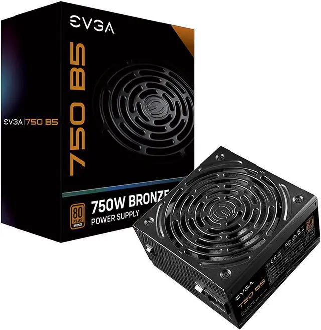 Alt view image 9 of 15 - EVGA 750 B5, 80 Plus BRONZE 750W, Fully Modular, EVGA ECO Mode, 5 Year Warranty, Compact 150mm Size, Power Supply - 220-B5-0750-V1