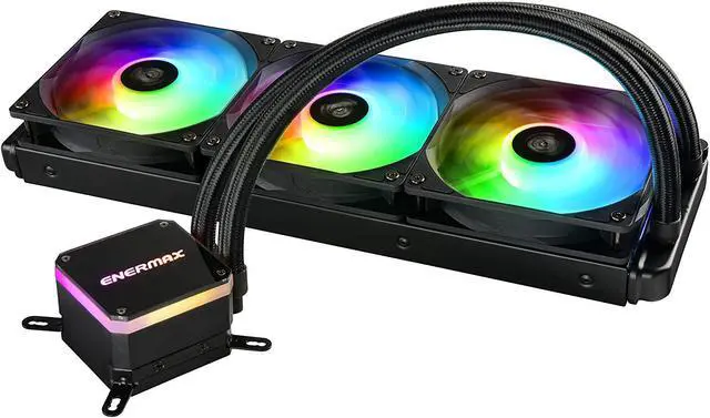 Alt view image 7 of 13 - Enermax LIQMAX III 360 ARGB, All-in-one CPU Liquid Cooler for AM4 & AM5 / LGA 1700/1200/1151, 360mm Radiator, Dual-Chamber Water Block, ARGB Fan - AM5 & LGA1700 Ready