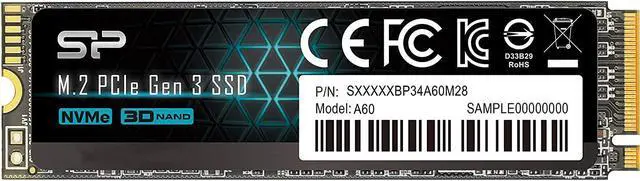 Alt view image 7 of 11 - Silicon Power 512GB NVMe M.2 2280 PCIe Gen3 x4 SSD (SP512GBP34A60M28SN)