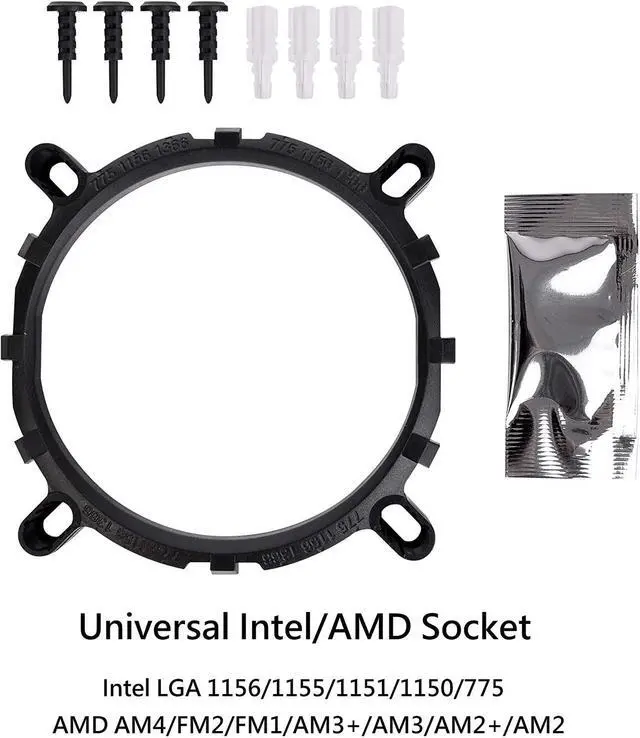 Alt view image 16 of 20 - Thermaltake UX100 5V Motherboard Sync High Airflow Hydraulic Bearing ARGB Lighting CPU Cooler