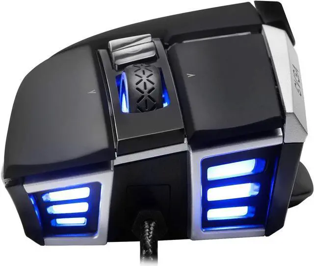 Alt view image 12 of 12 - EVGA X17 Gaming Mouse, Wired, Black, Customizable, 16,000 DPI, 5 Profiles, 10 Buttons, Ergonomic 903-W1-17BK-KR