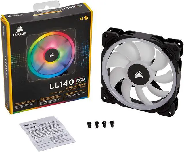 Alt view image 8 of 17 - Corsair LL Series CO-9050073-WW LL140 RGB, 140mm Dual Light Loop RGB LED PWM Fan, Single Pack