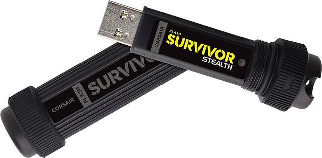 Alt view image 7 of 8 - Corsair 128GB Survivor Stealth USB 3.0 Flash Drive (CMFSS3B-128GB)