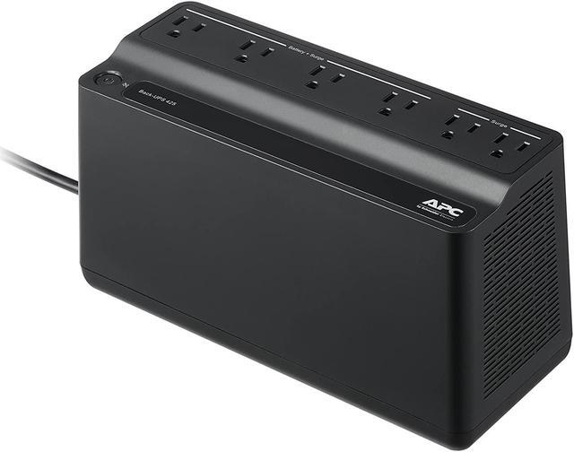 Alt view image 6 of 7 - APC BE425M Battery Back-UPS  6 Outlets, 425VA, 120V - Tower - 8 Hour Recharge - 3 Minute Stand-by - 120 V AC Input - 120 V AC Output - 6 x NEMA 5-15R - Power Protection
