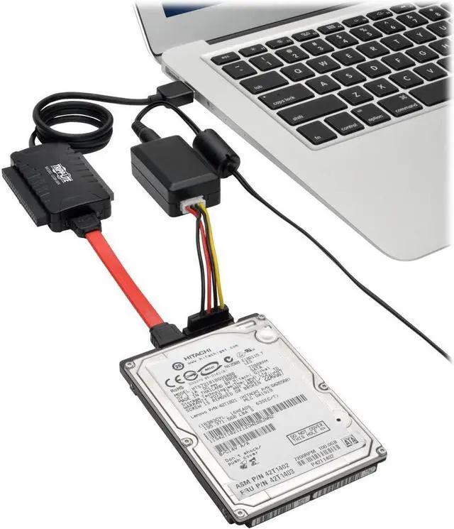 Alt view image 10 of 10 - Tripp Lite USB 3.0 SuperSpeed to SATA/IDE Adapter 2.5/3.5/5.25" Hard Drives