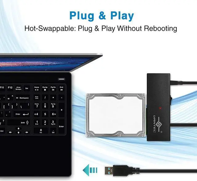 Alt view image 6 of 9 - VANTEC CB-ST00U3 NexStar USB 3.0 To SATA 6 Gbps Optical / Storage Adapter