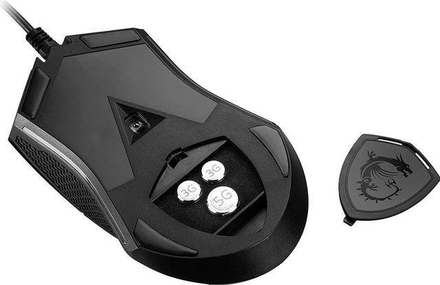 Alt view image 14 of 17 - MSI Clutch GM08 Gaming Mouse, 4200 DPI, Optical Sensor, 3 Adjustable Weights, Red LED Lighting, Symmetrical Design