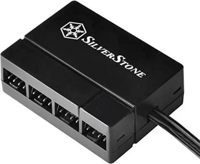 Alt view image 14 of 16 - SilverStone PWM Fan Hub System Cables, Black (CPF04)