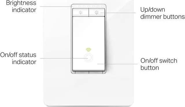 Alt view image 13 of 20 - Kasa Smart Dimmer Switch HS220, Single Pole, Needs Neutral Wire, 2.4GHz Wi-Fi Light Switch Works with Alexa and Google Home, UL Certified,, No Hub Required