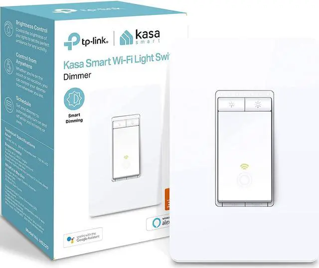 Alt view image 11 of 20 - Kasa Smart Dimmer Switch HS220, Single Pole, Needs Neutral Wire, 2.4GHz Wi-Fi Light Switch Works with Alexa and Google Home, UL Certified,, No Hub Required