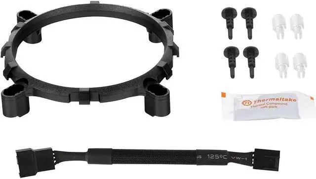 Alt view image 13 of 13 - Thermaltake Contac Silent 12 150W INTEL/AMD with AM4 Support 120mm PWM CPU Cooler CL-P039-AL12BL-A