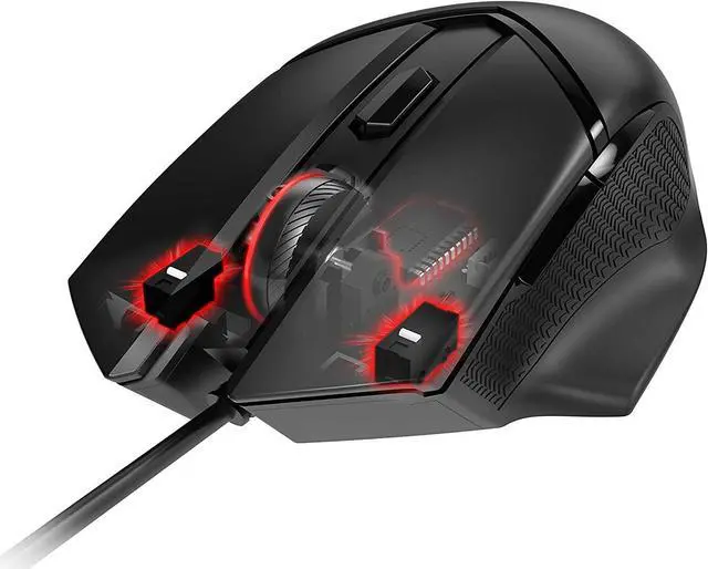 Alt view image 18 of 19 - MSI Clutch GM20 Elite Gaming Mouse, 6400 DPI, 20M+ Clicks OMRON Switch, Optical Sensor, Adjustable Weights, Ergonomic Right Hand Design, RGB Mystic Light