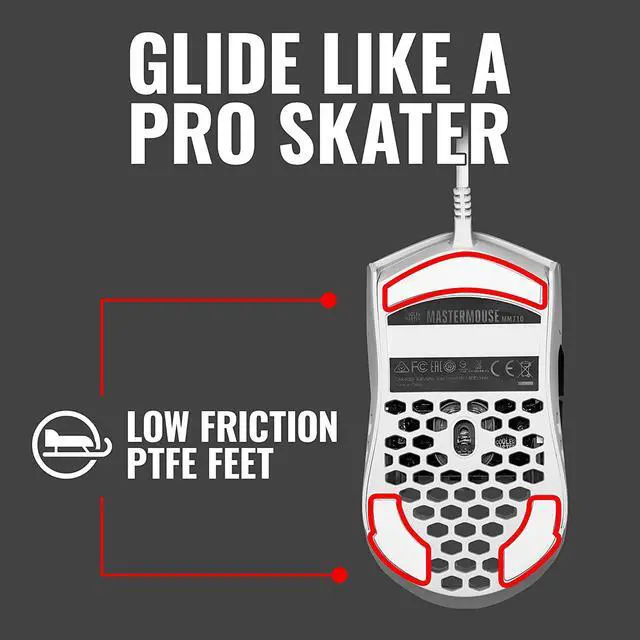 Alt view image 18 of 20 - Cooler Master MasterMouse MM710 Gaming Mouse MM710WWOL1