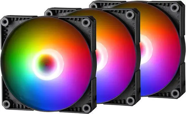 Alt view image 6 of 9 - Phanteks SK120 DRGB PWM FAN 3 Pack - 3x 120mm Fan, High Airflow Nine-blade Design, DRGB Lighting, Rubber Dampening Washers - Black